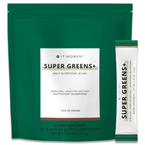 It Works! Super Greens+ On-the-go Cocoa Dream Flavor (2 Bags)